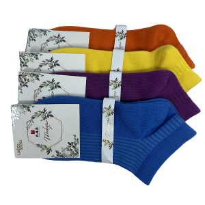 جوراب زنانه مچی کبریتی کد 1842 – نیم جین (6 جفت)